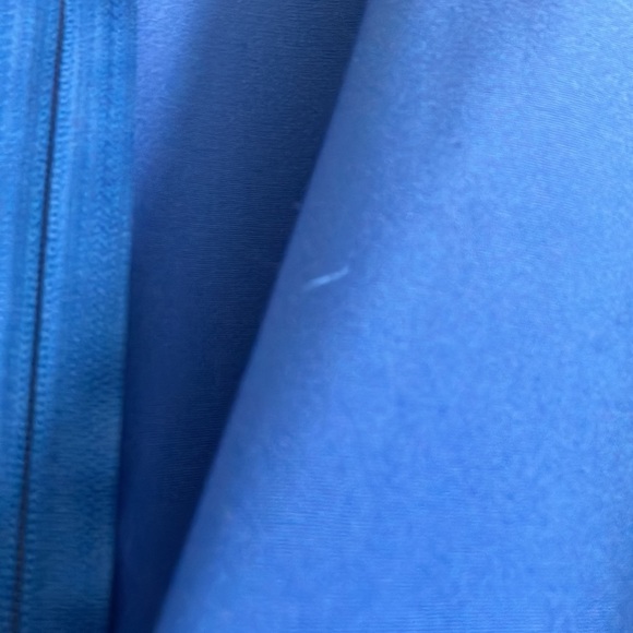 Vintage circa 1979–1984 Cardiere et Cie blue silk gown beading size 8 padding - Picture 5 of 8